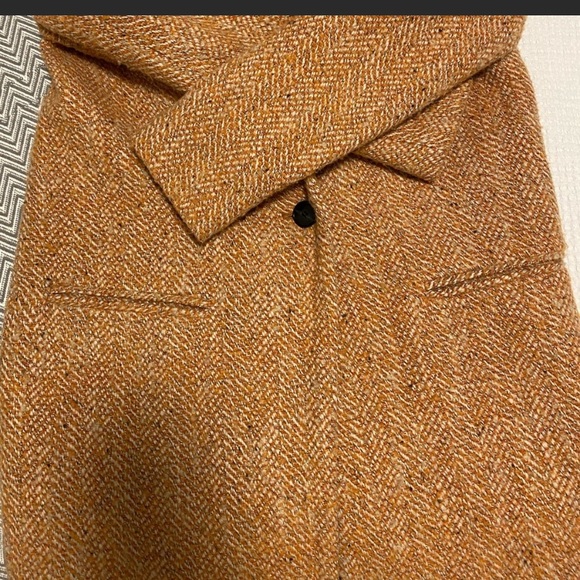Zara Traffalic Burnt Orange Pea Coat - Picture 3 of 5